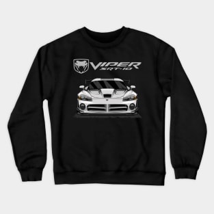 DODGE VIPER SRT 10 (WHITE) Crewneck Sweatshirt